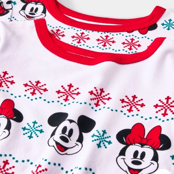 Disney Minnie & Mickey Mouse 4 piece pajamas - Picture 2 of 3